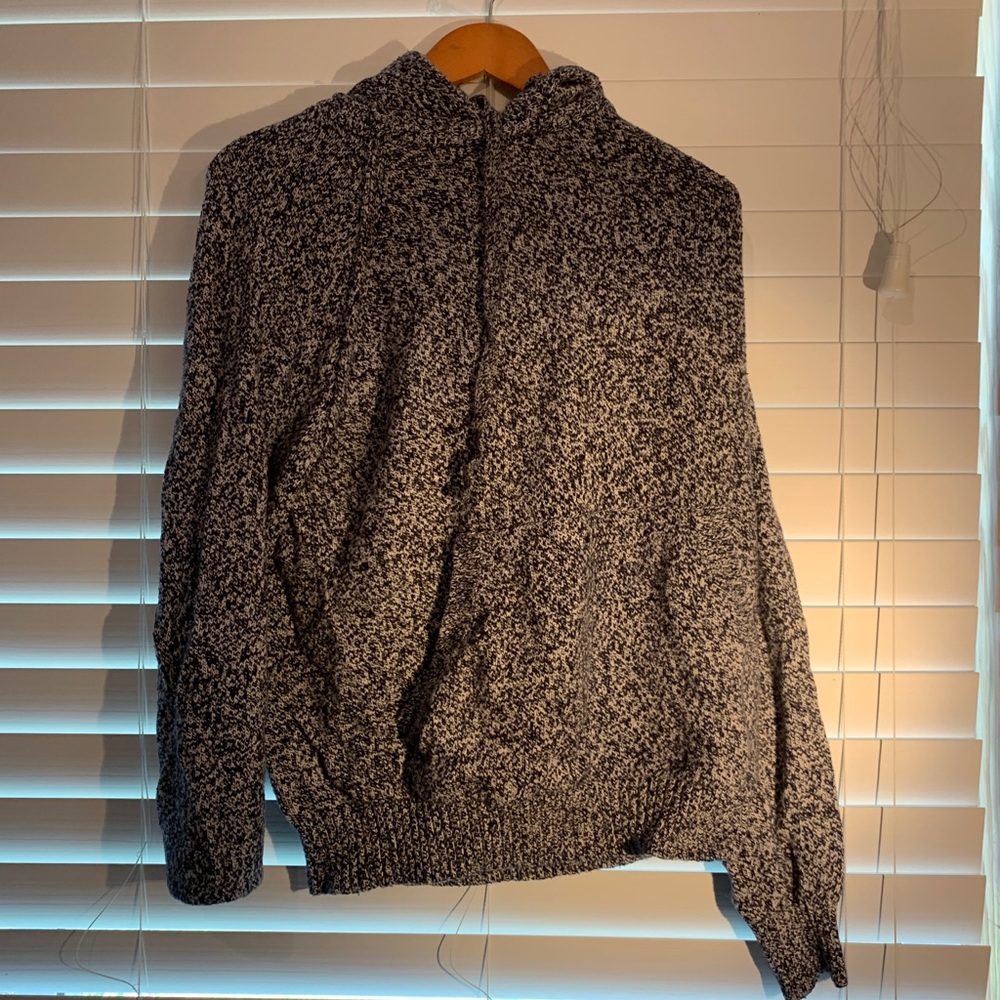 Knit hoodie
